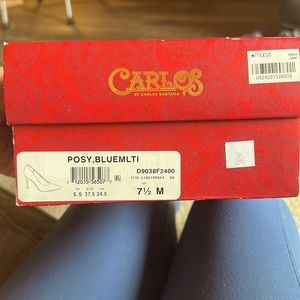 Carlos Santana Multi Color Animal Print Pumps